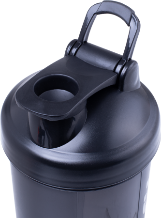 Шейкер StarFit Pro FB-200, 700 мл, с метал. венчиком, черный