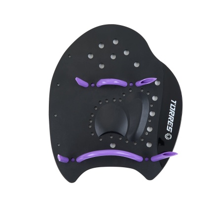 Лопатки для плавания Torres SWP112403BL, черный/фиолетовый, разм. L