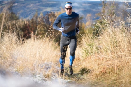 Тайтсы мужские Swix Focus 22293-10000, черный/синий