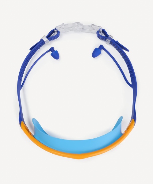 Очки-маска для плавания с берушами 25Degrees Fusion Navy/Blue/Orange 25D25001, детский, синий/оранж