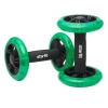 Ролик для пресса StarFit RL-107, диам. 14 см, раздельный, черный/зеленый