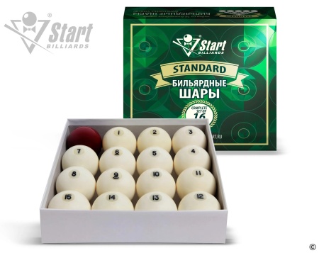 Шары бильярдные Start Billiards Standard 797401, 16 шт., РП 68 мм