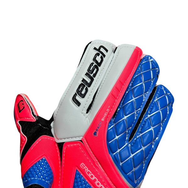 Перчатки вратарские Reusch, синий/красный
