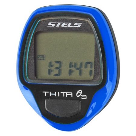 Велокомпьютер Stels Thita-3 арт. 060038, 10 функций, синий