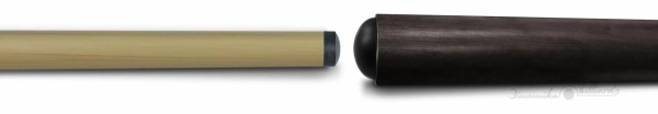 Кий бильярдный Dinamika Billiards Клубный 0-1-P (КийД01Р.КлРм.Эб), односоставный, эбен, ромб
