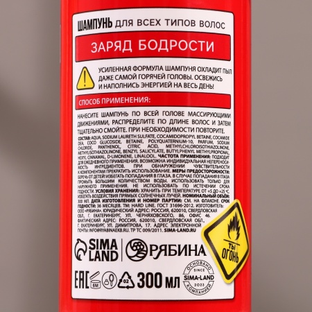 Подарочный набор HARD LINE «Тушение мужика» 10484501, гель для душа и шампунь для волос, 2х300 мл