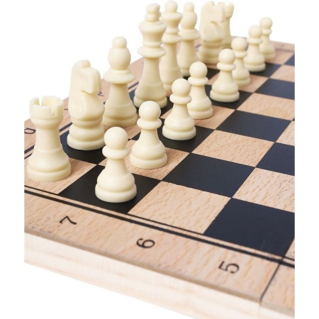 Шахматы 3 в 1 Xin Liye W3517, разм. 340 x 340 мм, дерево