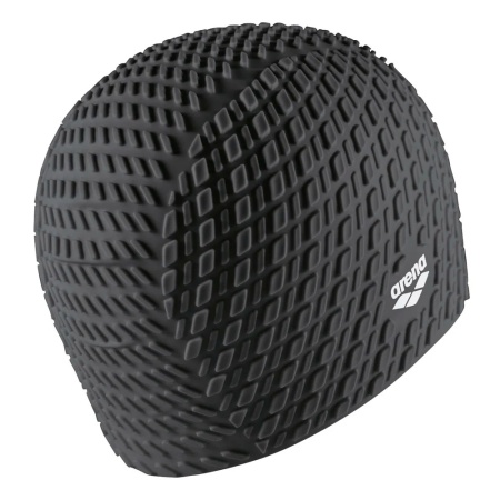 Шапочка для плавания Arena Bonnet Silicone 001914-200, для длинных волос, силикон, черный