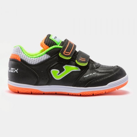 Футзалки Joma Top Flex JR TPJW.2101.IN, черный/оранжевый