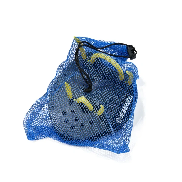 Лопатки для плавания Torres SWP112401BL, черный/желтый, разм. S