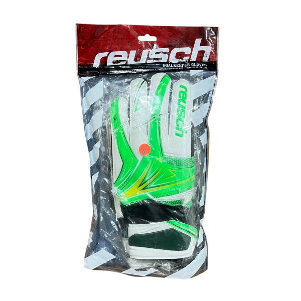 Перчатки вратарские Reusch, зеленый/белый
