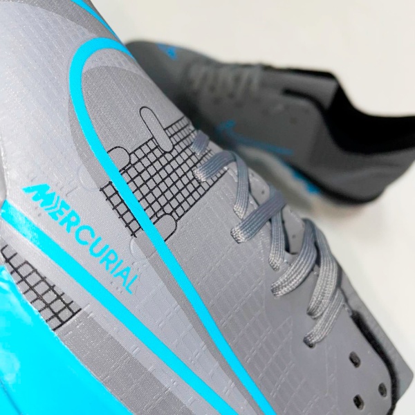 Сороконожки Nike Mercurial, серый/голубой