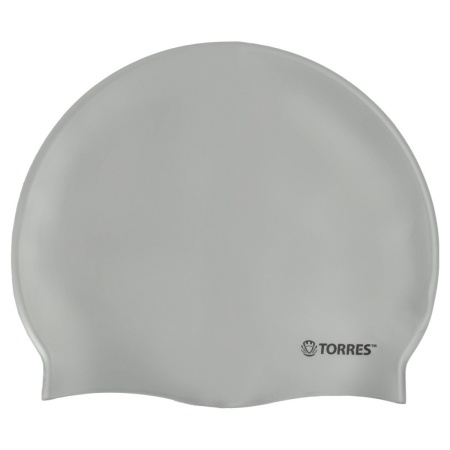 Шапочка для плавания Torres Flat SW-12201SV, силикон, серебристый