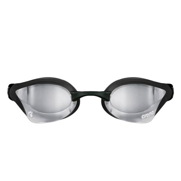 Очки для плавания Arena Cobra Core Swipe Mirror 003251-550, серебрянные линзы, черный