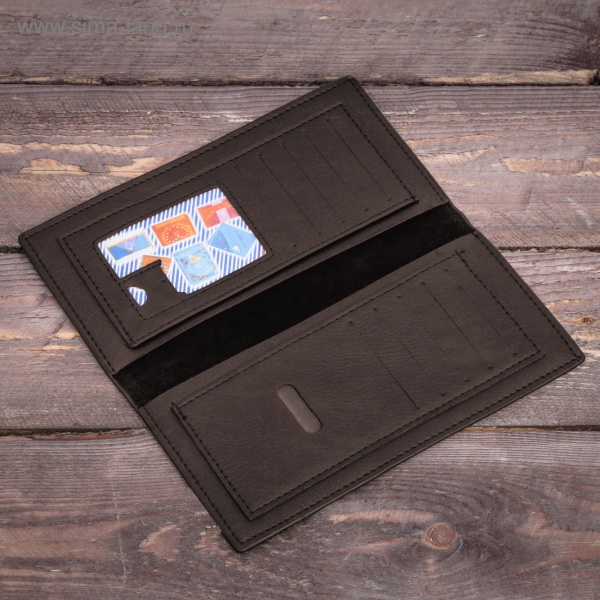 Кошелек "Настоящему мужчине", кожзам, в подарочной упаковке