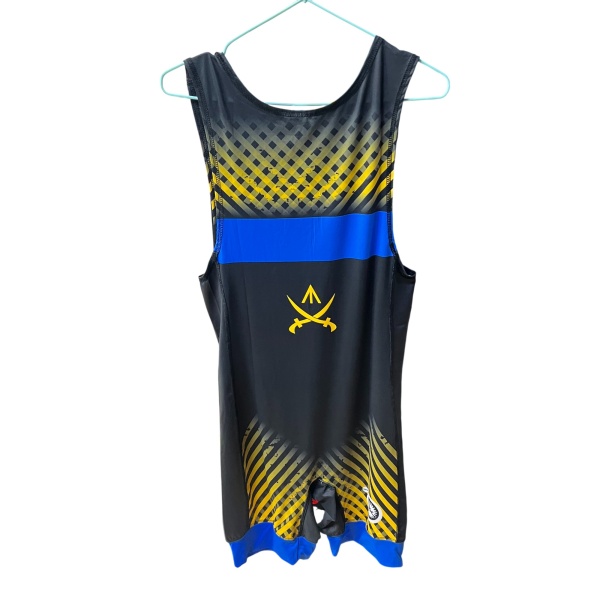 Туника для борьбы Merooj BOR45-3, черный/желтый/синий