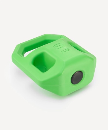 Гиря пластиковая BaseFit DB-505, 6 кг, зеленый