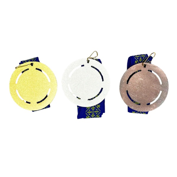 Медаль 6.5 см "Прорези ромбик место"