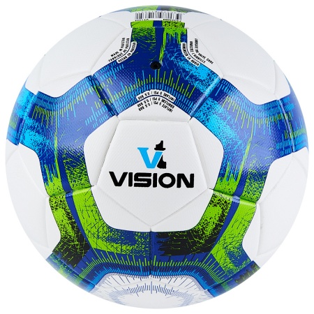 Мяч футзальный Vision Target FS324094, FIFA Basic, р.4, 32 п. PU, 3 подкл.сл, термосшив, белый/синий