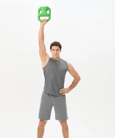 Гиря пластиковая BaseFit DB-505, 6 кг, зеленый