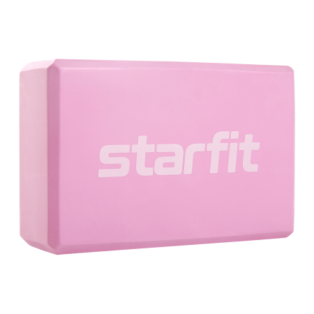 Блок для йоги StarFit Core YB-200, разм. 23 х 15 х 8 см, розовый
