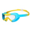 Полумаска для плавания Arena Spider Kids Mask 004287-102, прозрачные линзы, желтый/голубой