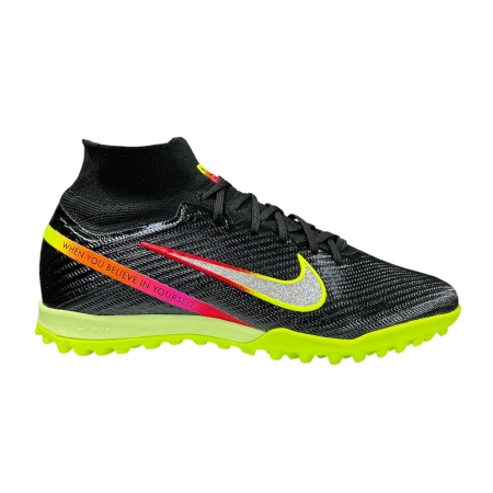 Сороконожки Nike Mercurial 3943, черный/салатовый/мультиколор