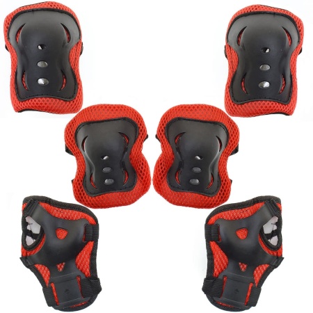 Защита для роликовых коньков GF-0013, красный/черный