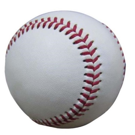 Мяч бейсбольный, синт. кожа, белый
