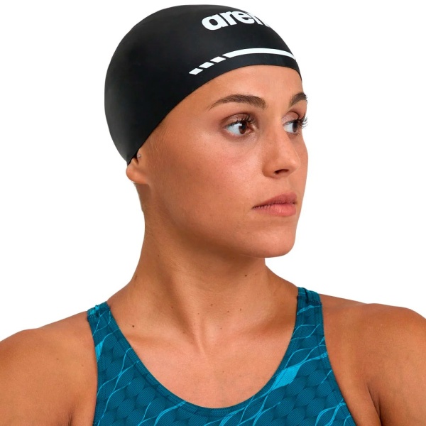 Шапочка для плавания Arena Soft 3D, черный