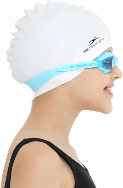 Шапочка для плавания 25Degrees Nuance Junior White 25D21004J, силикон, белый