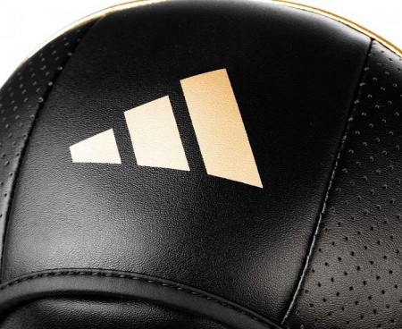 Лапы для бокса Adidas adiPFP01M, AdiStar Pro Speed MF Focus Pad, черный/золотой