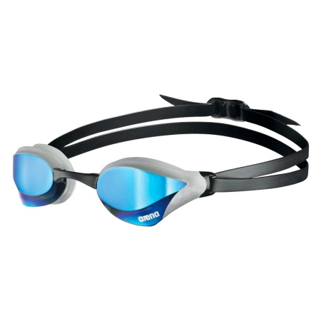 Очки для плавания Arena Cobra Core Swipe Mirror 003251-600, голубые линзы, черный/серый