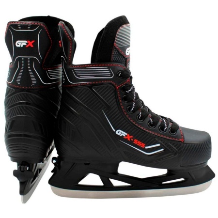 Коньки хоккейные GFX GF-555, раздвижные, черный