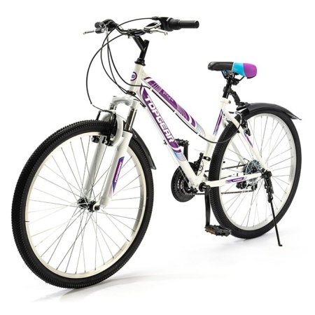 Велосипед Top Gear 26" Style арт. ВН26433К, рама 16", белый/фиолетовый