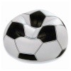 Кресло надувное Intex "Футбольный мяч" 68557, 108 х 110 х 66 см, черный/белый