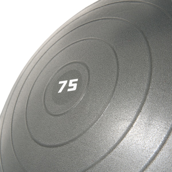 Фитбол Torres FB122575, 75 см, эласт. ПВХ, гладкий, с насосом, серый