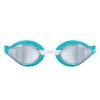 Очки для плавания Arena Air-Speed Mirror 003151-104, серебрянные линзы, голубой/белый