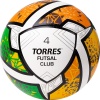 Мяч футзальный Torres Futsal Club FS323764, разм. 4, белый/оранжевый/зеленый