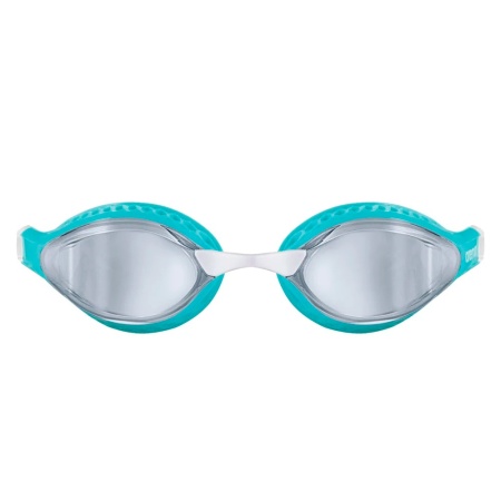 Очки для плавания Arena Air-Speed Mirror 003151-104, серебрянные линзы, голубой/белый