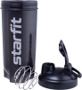 Шейкер StarFit Pro FB-200, 700 мл, с метал. венчиком, черный