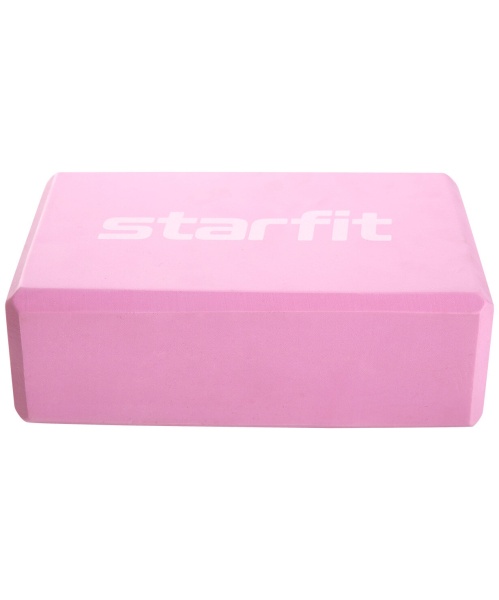 Блок для йоги StarFit YB-200, разм. 22,5 х 15 х 8 см, розовый, ПАРА