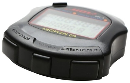 Секундомер Flott FL-60, на 60 запоминаний, черный