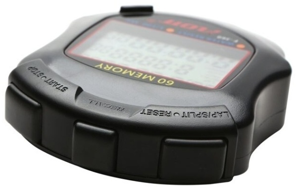 Секундомер Flott FL-60, на 60 запоминаний, черный