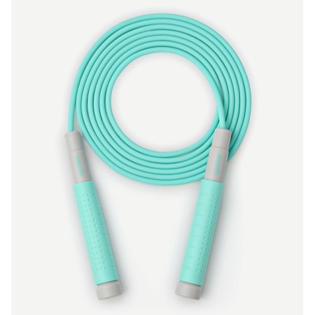 Скакалка StarFit RP-401, длина 3 м, с силиконовыми ручками, мятный