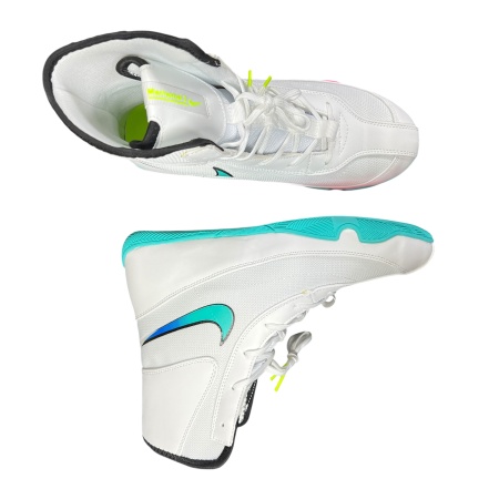 Боксерки Nike Machomai 2 (арт. 1789), белый/розовый/зеленый