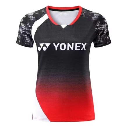 Футболка для бадминтона Yonex 6257В, женская, красный/черный