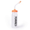Бутылка Torres SS1029, 750 мл, с трубочкой, белый/оранжевый