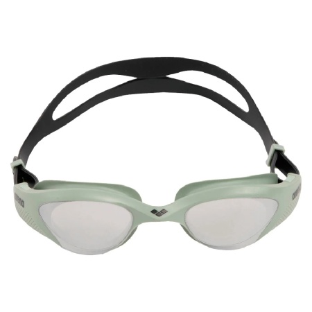 Очки для плавания Arena The One Mirror 003152-102, серебрянные линзы, зеленый/черный