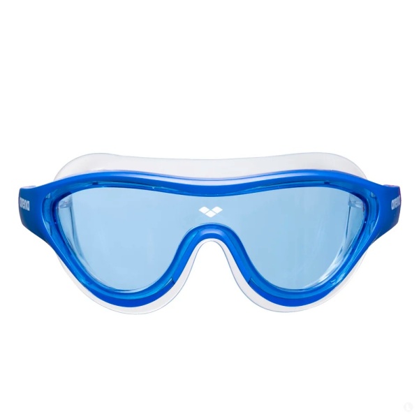 Полумаска для плавания детская Arena The One Mask JR 004309-200, синие линзы, синий/красный